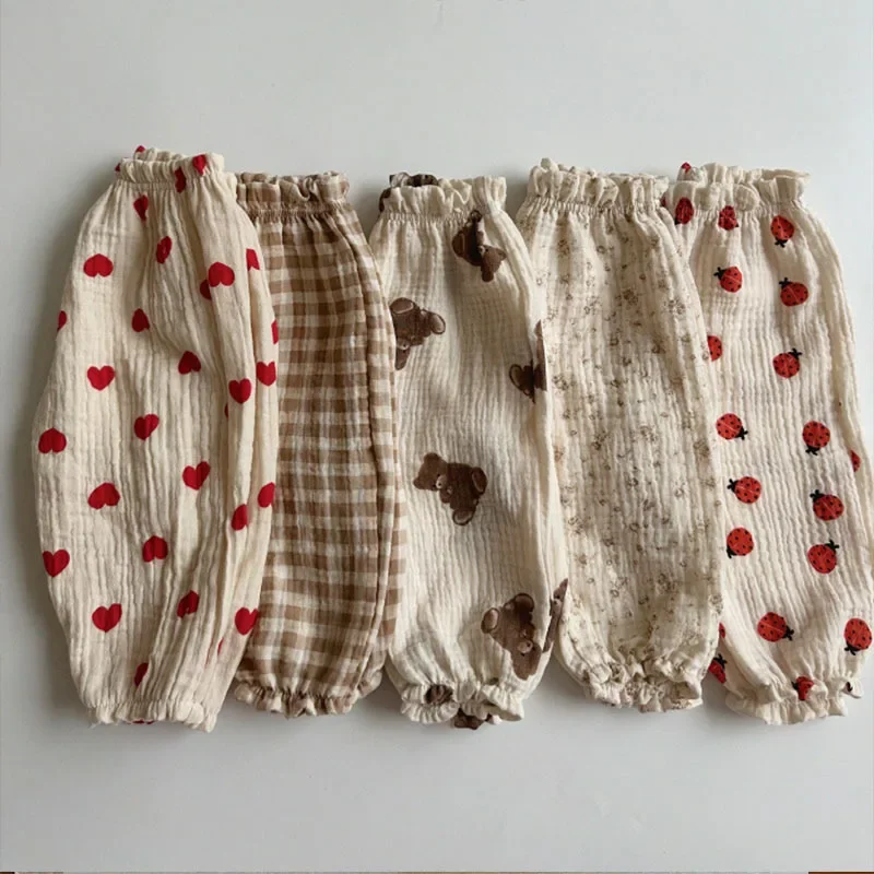 Baby Clothing Organic - Zachte mousseline kledingbroeken Pantalons Capri's Biologisch