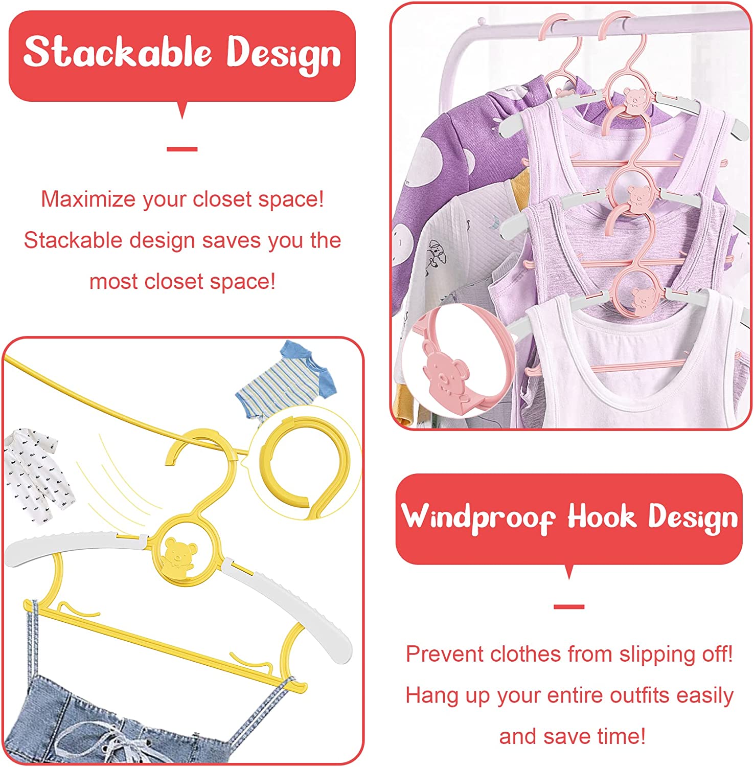 UNTIOR Antislip babykleerhange - Baby Clothing Hanging Rack recensie en prijs