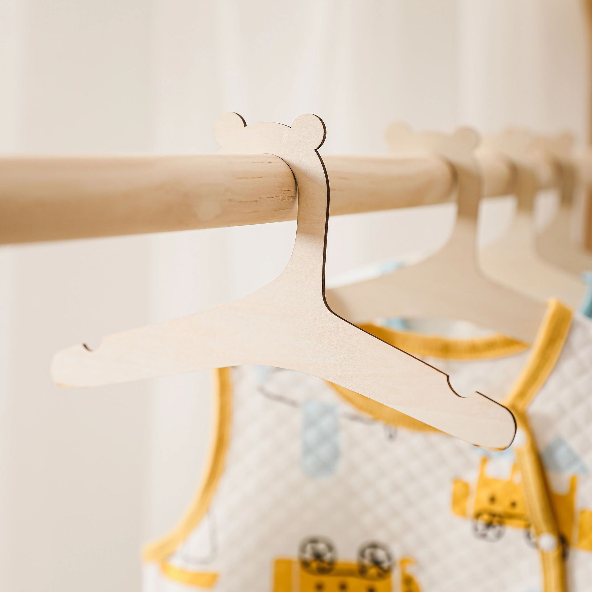 5/10 stuks houten babyhangers  - Baby Clothing Hanging Rack recensie en prijs
